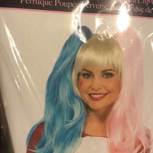Harley Quinn pig tail wig brand new